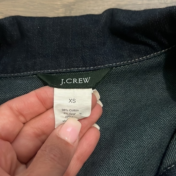 J.crew denim jacket. Dark jean. Size XS. Excellent condition! - Picture 4 of 5